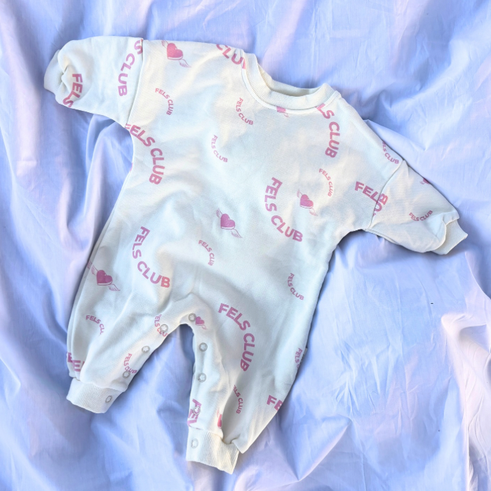 Cloud Nine Romper - Baby Pink
